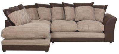 HOME - Harley Large - Fabric Left Hand Corner Sofa - Natural